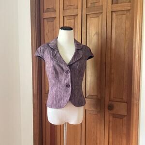 The Limited Purple Cap Sleeve Blazer, Size XS